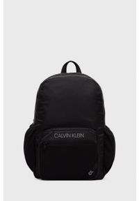 Calvin Klein Performance Plecak kolor czarny duży z nadrukiem. Kolor: czarny. Materiał: poliester. Wzór: nadruk #1