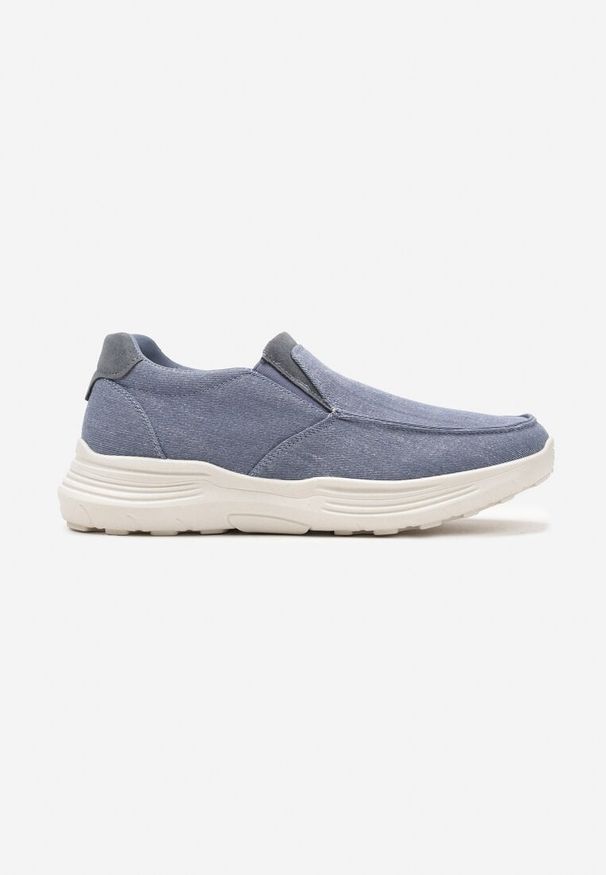 Born2be - Niebieskie Buty Sportowe Slip On z Jeanowego Materiału Moallin. Okazja: na co dzień. Zapięcie: bez zapięcia. Kolor: niebieski. Materiał: materiał. Sezon: wiosna, lato