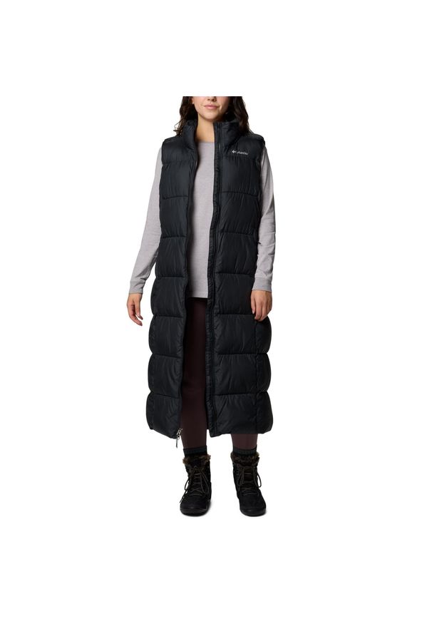 columbia - Columbia Bezrękawnik Puffect 2103511010. Kolor: czarny. Długość rękawa: bez rękawów. Sport: turystyka piesza