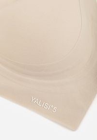 Renee - Beżowy Elastyczny Biustonosz Bezszwowy Bez Fiszbin Edaelia. Kolor: beżowy. Materiał: jeans #2