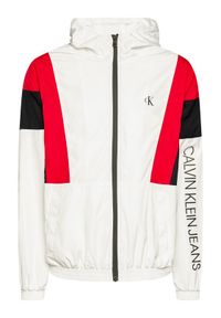 Calvin Klein Jeans Kurtka przejściowa Color Block J30J314982 Biały Regular Fit. Kolor: biały #2