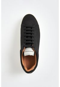 Emporio Armani - Sneakersy męskie zamszowe EMPORIO ARMANI. Materiał: zamsz
