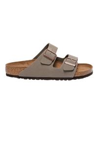 Klapki turystyczne uniseks Birkenstock Arizona 211. Kolor: szary. Materiał: materiał, skóra, syntetyk