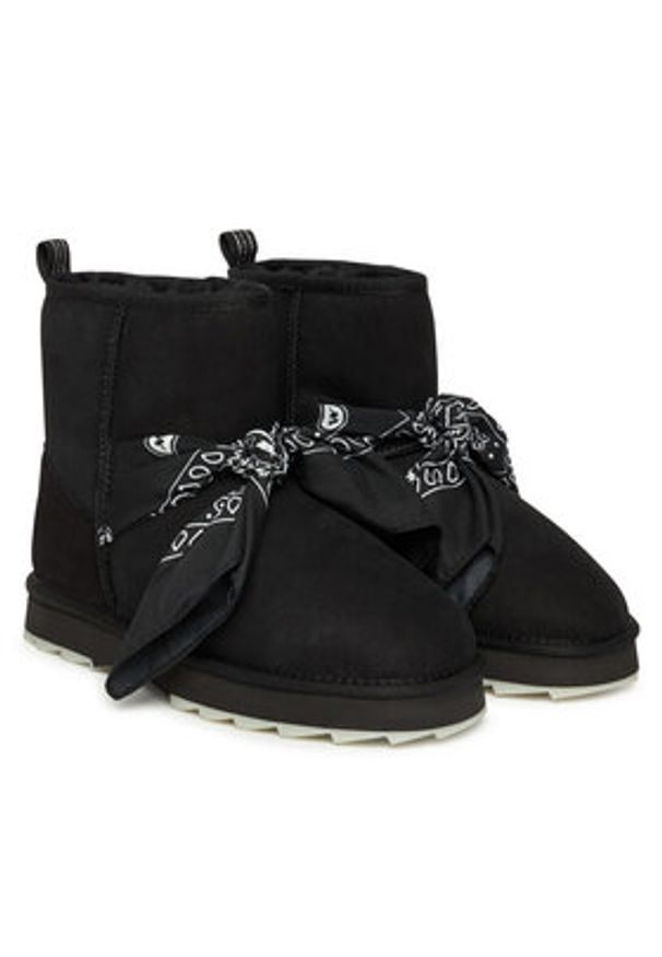 EMU Australia Śniegowce Sharky Mini Bandana W13199 Czarny. Kolor: czarny. Materiał: skóra