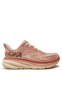 HOKA - Hoka Buty do biegania Clifton 9 Wide 1127896 Brązowy. Kolor: brązowy