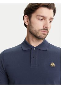 Moose Knuckles Polo Everett M34MT712G Granatowy Regular Fit. Typ kołnierza: polo. Kolor: niebieski. Materiał: bawełna #5