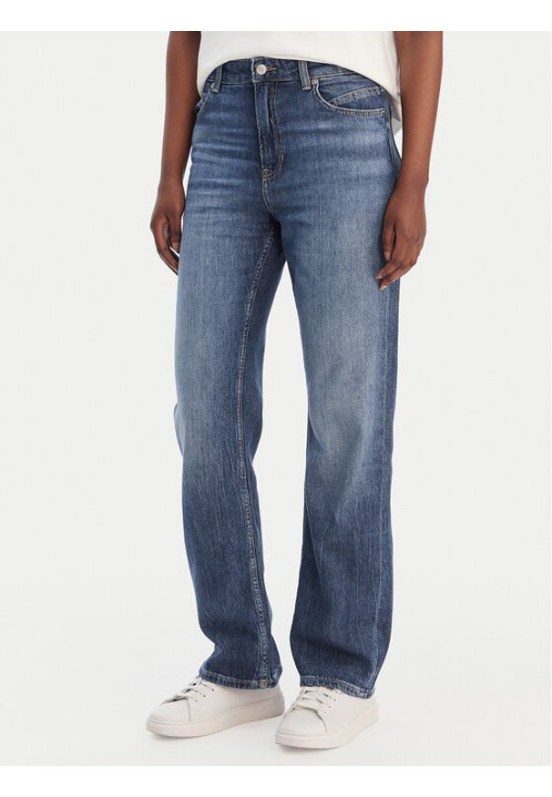 BOSS Jeansy Ada HR 50552376 Granatowy Regular Fit. Kolor: niebieski