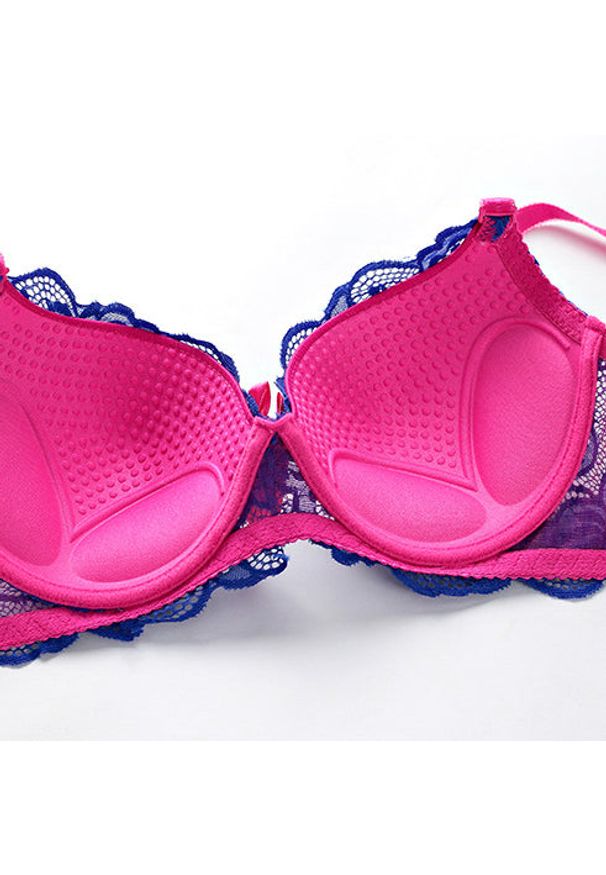 Intica - Biustonosz usztywniany z koronką i regulowanymi ramiączkami Amiyah. Kolor: wielokolorowy. Materiał: koronka. Wzór: koronka