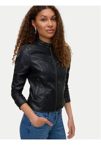Vero Moda Kurtka z imitacji skóry Amanda 10331229 Czarny Regular Fit. Kolor: czarny. Materiał: skóra