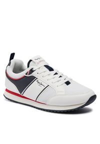 Pepe Jeans Sneakersy Dublin Brand PMS40009 Biały. Kolor: biały. Materiał: materiał #3