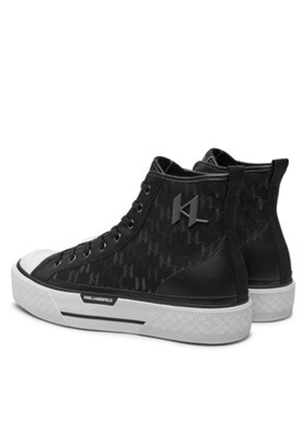 Karl Lagerfeld - KARL LAGERFELD Trampki KL50454 Czarny. Kolor: czarny. Materiał: materiał