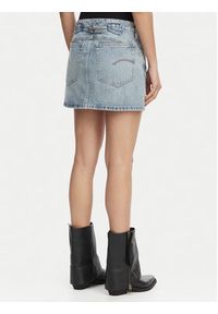 G-Star RAW - G-Star Raw Spódnica jeansowa Cinch D28409-E352 Niebieski Regular Fit. Kolor: niebieski. Materiał: bawełna #5