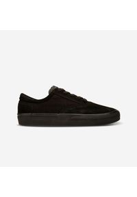 Decathlon - Buty wulkanizowane na deskorolkę dla dorosłych Vulca 500 II czarne. Kolor: czarny. Materiał: kauczuk, skóra. Sport: skateboard