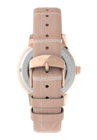 Timex zegarek TW2V05200 Unveil Automatic damski kolor szary. Kolor: szary. Materiał: skóra, materiał #3