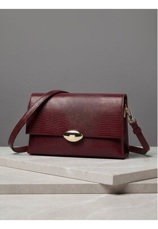 Gino Rossi Torebka CEO-LAILA-KQ034 Bordowy. Kolor: czerwony