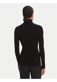 Elisabetta Franchi Golf MK-11B-56E2-V290 Czarny Slim Fit. Typ kołnierza: golf. Kolor: czarny. Materiał: syntetyk #3