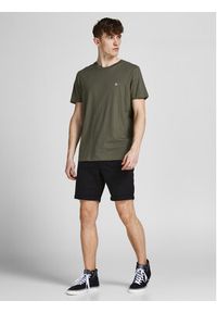 Jack & Jones - Jack&Jones Szorty materiałowe Dave 12182549 Czarny Regular Fit. Kolor: czarny. Materiał: bawełna #7
