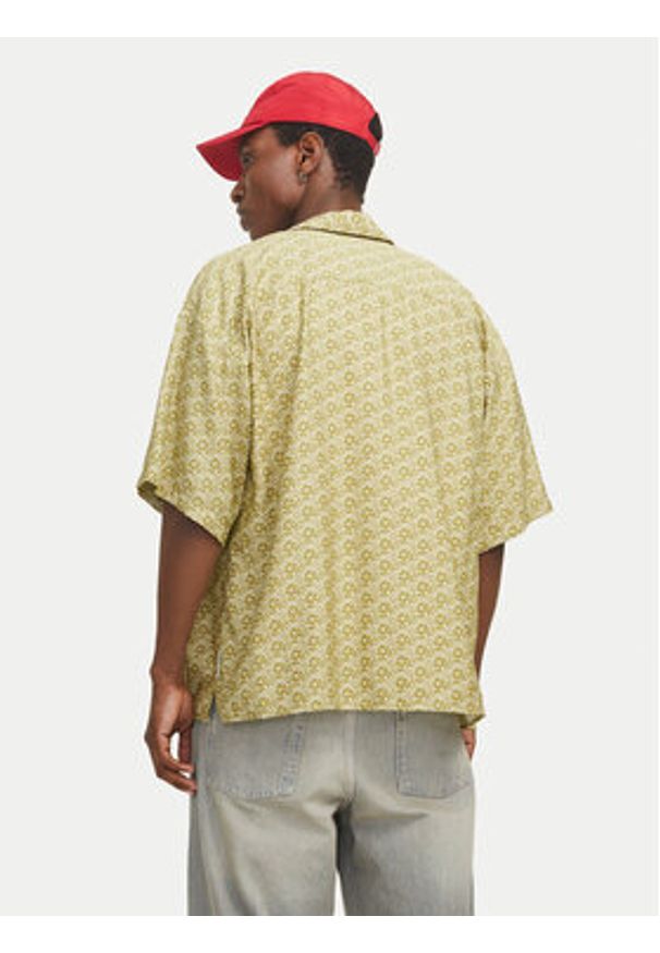 Jack & Jones Koszula Marshall 12271103 Żółty Wide Fit. Kolor: żółty. Materiał: wiskoza
