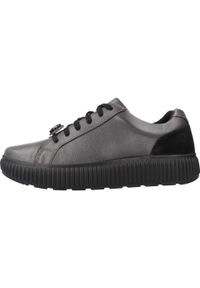 Geox - Buty GEOX D GRAISY Szary. Kolor: czarny, szary, wielokolorowy. Materiał: tkanina, skóra. Styl: sportowy