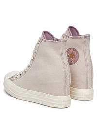 Converse Trampki Chuck Taylor All Star Wedge Platform Gold A12763C Różowy. Kolor: różowy. Materiał: materiał. Obcas: na platformie #4