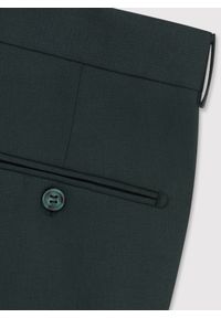 Pako Lorente - PAKO LORENTE – Gładkie spodnie garniturowe w kolorze zielonym. Kolor: zielony. Materiał: poliester, wiskoza, elastan. Wzór: gładki. Styl: elegancki #3