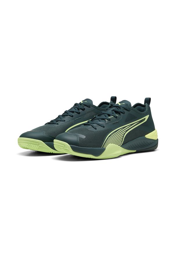 Puma - Buty do piłki ręcznej unisex Eliminate NITRO™ 4 PUMA. Kolor: wielokolorowy, żółty, zielony. Sport: piłka ręczna