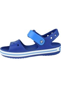 Sandały Crocs Crocband Jr 12856-4BX niebieskie. Kolor: niebieski. Materiał: tworzywo sztuczne