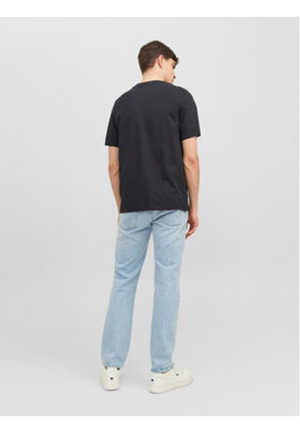 Jack & Jones T-Shirt 12241950 Czarny Standard Fit. Kolor: czarny. Materiał: bawełna