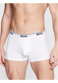 BOSS - Boss Komplet 3 par bokserek Power 50475274 Biały. Kolor: biały. Materiał: bawełna