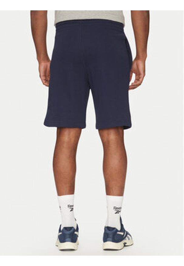 Reebok Szorty sportowe 100217147 Granatowy Regular Fit. Kolor: niebieski. Materiał: bawełna. Styl: sportowy