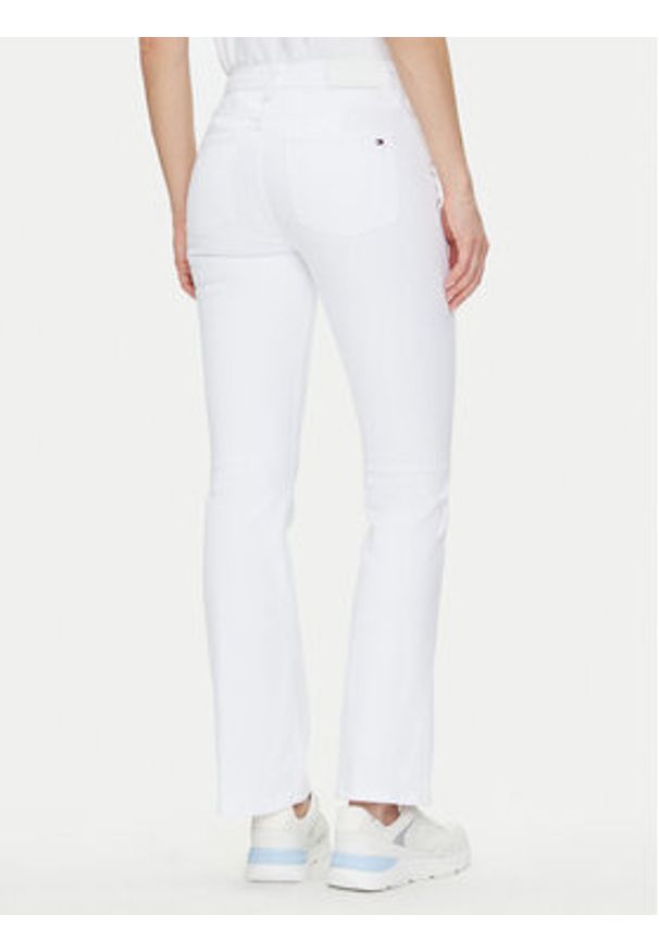 TOMMY HILFIGER - Tommy Hilfiger Jeansy Bootcut Rw White WW0WW44362 Biały Regular Fit. Kolor: biały