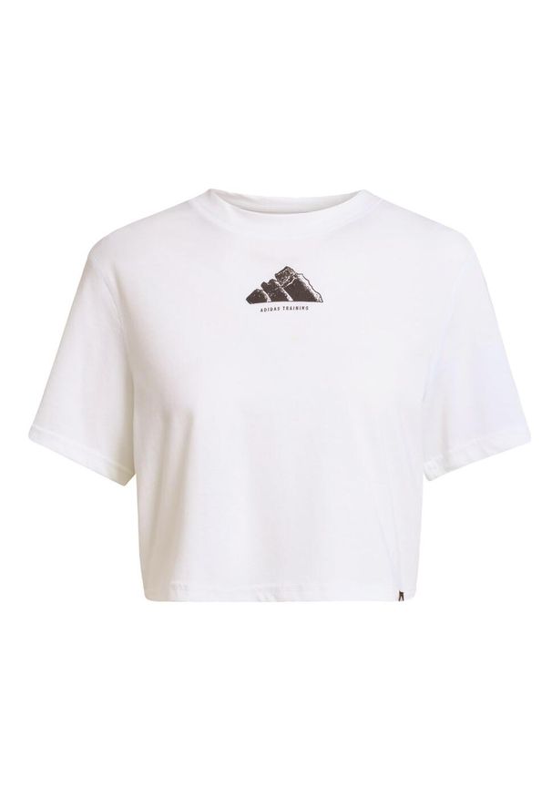 Adidas - Koszulka CLIMACOOL Vintage Training Graphic. Kolor: biały. Technologia: ClimaCool (Adidas)