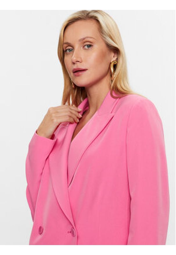 Liu Jo Marynarka WA3433 T7896 Różowy Regular Fit. Kolor: różowy. Materiał: syntetyk