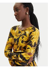 Versace Jeans Couture Bluzka 80HAH218 JS532 Czarny Slim Fit. Kolor: czarny. Materiał: syntetyk #4