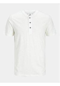 Jack & Jones - Jack&Jones T-Shirt Jprblunixs 12257965 Biały Slim Fit. Kolor: biały. Materiał: bawełna