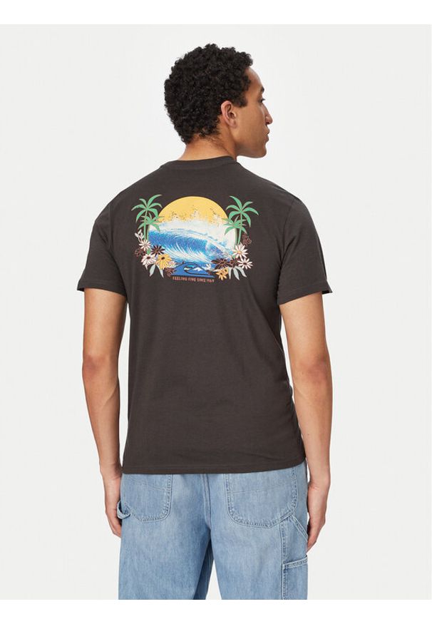 Quiksilver T-Shirt EV Barrel Paradise EQYZT08285 Czarny Regular Fit. Kolor: czarny. Materiał: bawełna