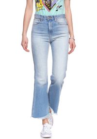 Wrangler - WRANGLER RETRO CROP FLARE FIJI W242FH127 112127921. Stan: podwyższony. Styl: retro