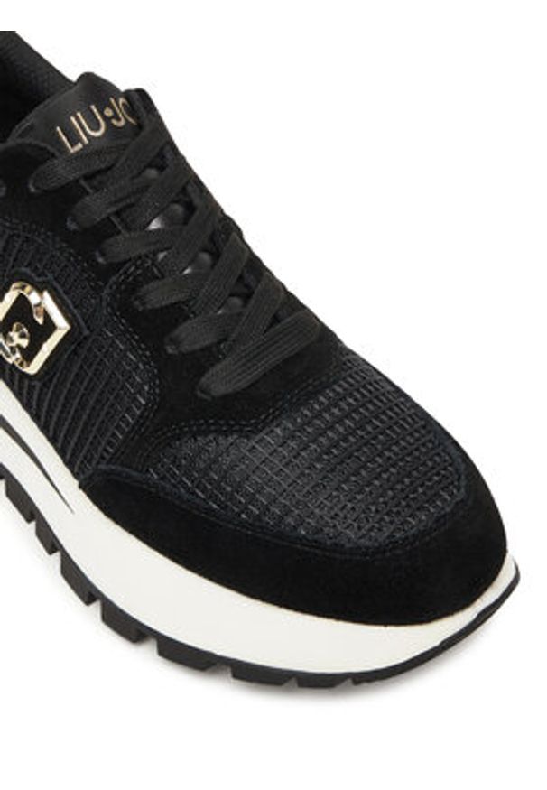 Liu Jo Sneakersy Amazing 25 BF5049 PX027 Czarny. Kolor: czarny. Materiał: zamsz, skóra