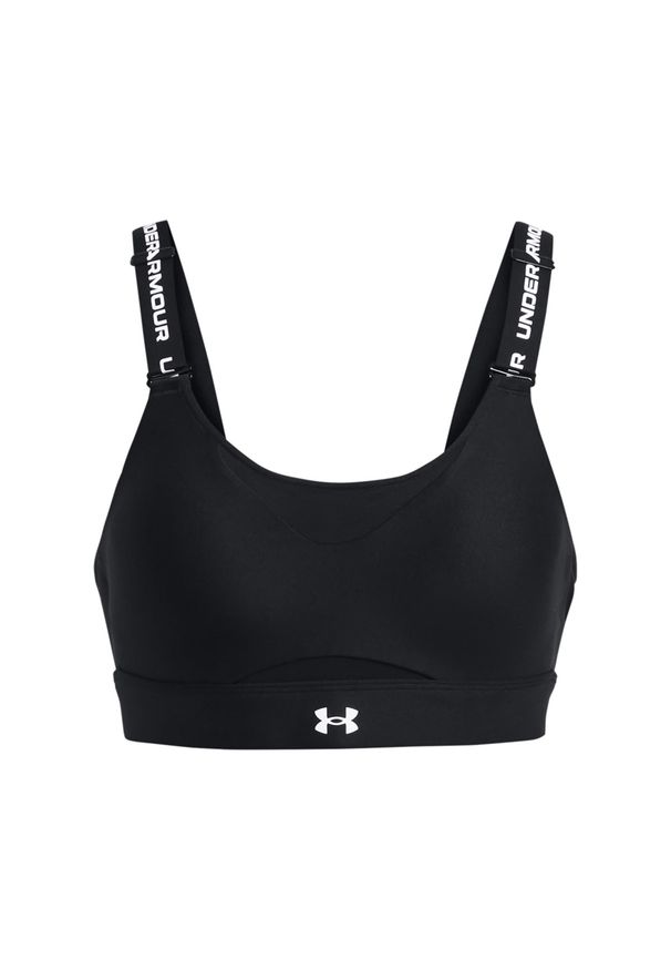 Biustonosz treningowy damski Under Armour UA Infinity High 2.0 Bra - czarny. Kolor: czarny. Materiał: elastan, poliester. Rodzaj stanika: różne sposoby noszenia, odpinane ramiączka. Sport: bieganie