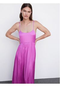 mango - Mango Sukienka wieczorowa Isidi 57002895 Różowy Regular Fit. Kolor: różowy. Materiał: syntetyk. Styl: wizytowy #8