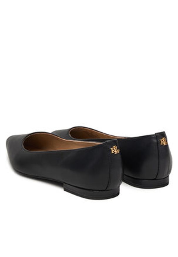 Lauren Ralph Lauren - LAUREN RALPH LAUREN Baleriny Londyn 802P09039001 Czarny. Kolor: czarny. Materiał: skóra