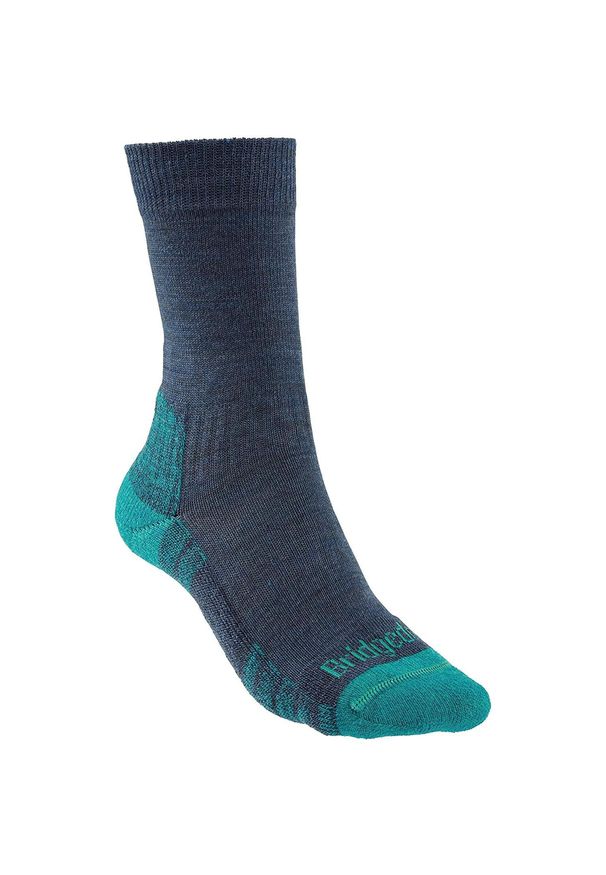 BRIDGEDALE - Skarpety trekkingowe damskie Bridgedale Hike Lt Merino P Boot. Kolor: niebieski. Materiał: wełna, denim. Sport: turystyka piesza