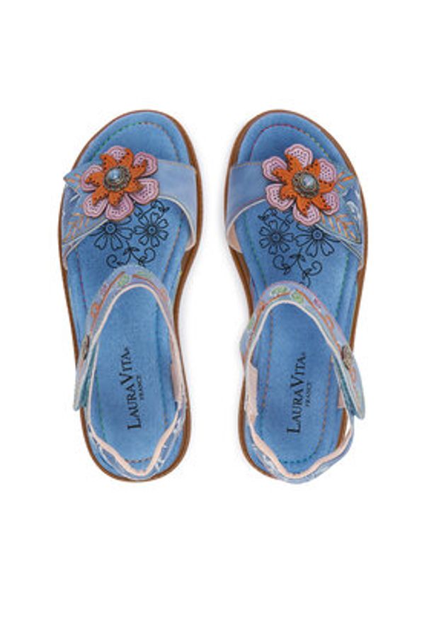 Laura Vita Sandały Brownieo 02 Niebieski. Kolor: niebieski. Materiał: skóra