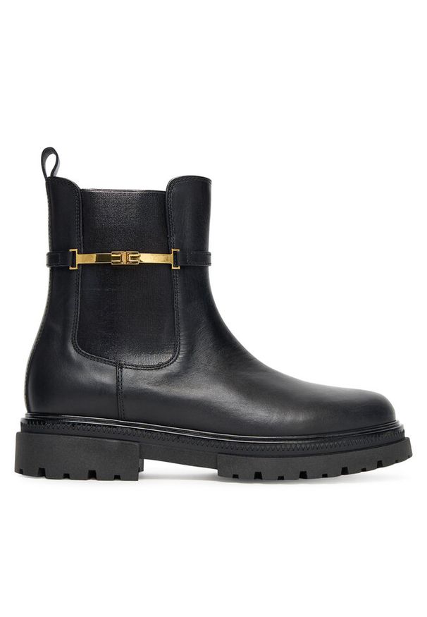 Botki Elisabetta Franchi. Kolor: czarny