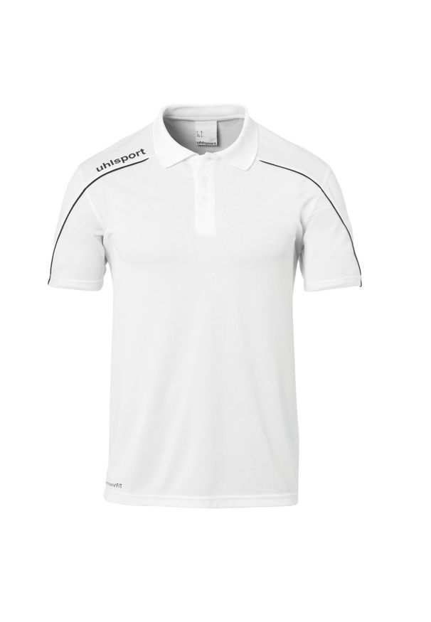 UHLSPORT - Polo Uhlsport Stream 22. Typ kołnierza: polo. Kolor: czarny, biały, wielokolorowy. Materiał: materiał, poliester. Sport: fitness, piłka nożna