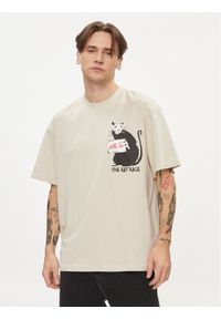 Only & Sons T-Shirt Banksy 22024752 Beżowy Relaxed Fit. Kolor: beżowy. Materiał: bawełna #1