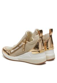 MICHAEL Michael Kors Sneakersy Willis Wedge Trainer 43R5WIFS3D Złoty. Kolor: złoty. Materiał: skóra