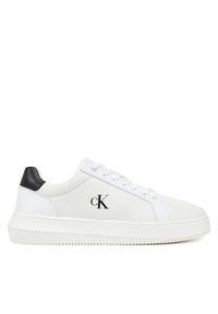 Calvin Klein Jeans Sneakersy Chunky Cupsole Lth Mg Tc YM0YM01198 Biały. Kolor: biały. Materiał: skóra