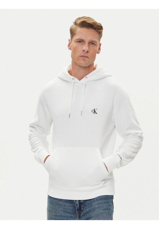 Calvin Klein Jeans Bluza J30J315713 Écru Regular Fit. Materiał: syntetyk