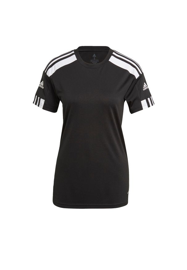 Adidas - Koszulka damska adidas Squadra 21. Kolor: czarny, biały, wielokolorowy. Długość rękawa: krótki rękaw. Długość: krótkie. Sport: piłka nożna